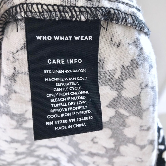 Who What Wear Midi Floral Button Dress - Picture 4 of 6